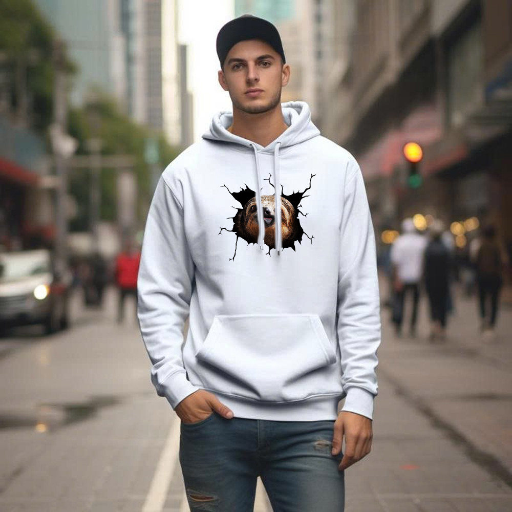 Sloth Came Out Shirt Sloth Hoodie Cute Graphic Unisex Gift For Brothers Idea - Image 5