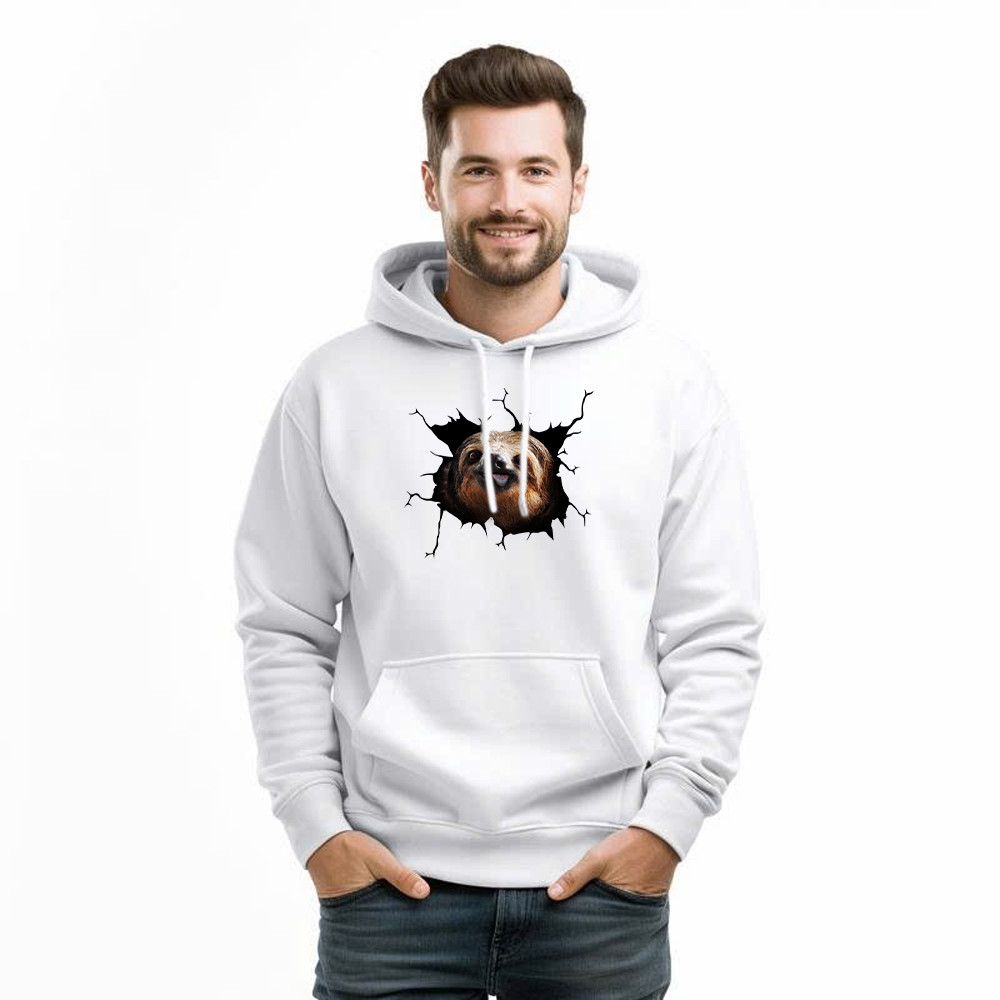 Sloth Came Out Shirt Sloth Hoodie Cute Graphic Unisex Gift For Brothers Idea - Image 3