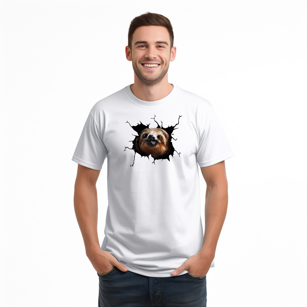 Sloth Came Out Shirt Sloth Tee Shirt Cute Graphic Unisex Gift For Brothers Idea - Image 3