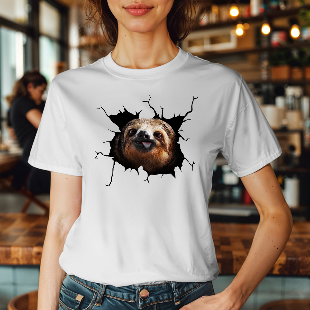 Sloth Came Out Shirt Sloth Tee Shirt Cute Graphic Unisex Gift For Brothers Idea - Image 5