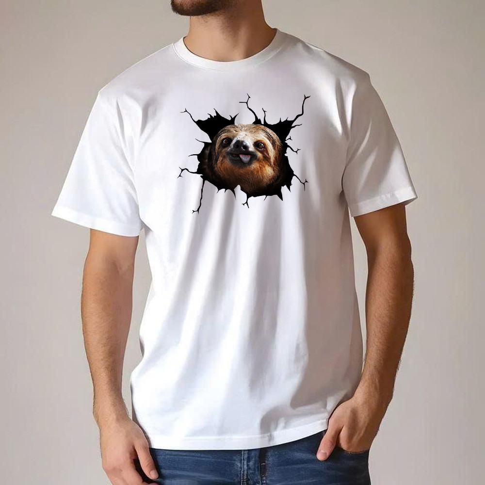 Sloth Came Out Shirt Sloth Tee Shirt Cute Graphic Unisex Gift For Brothers Idea - Image 4
